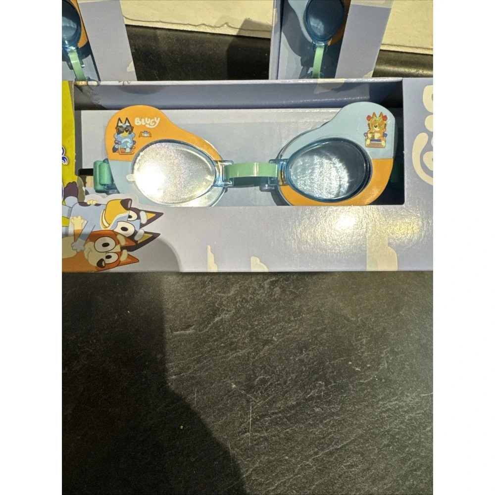 Lot of 3 NEW Bluey Swim Goggles for Kids 3+ by Swimways  Adjustable  Tight Seal